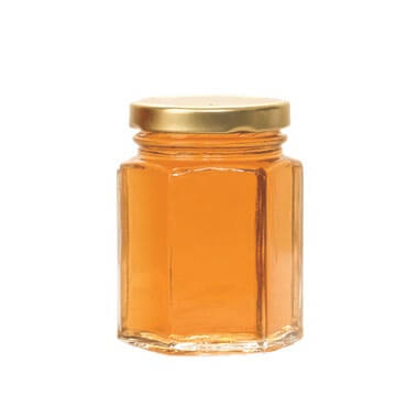 5½ oz Hex Jars with Lids — 12 Pack